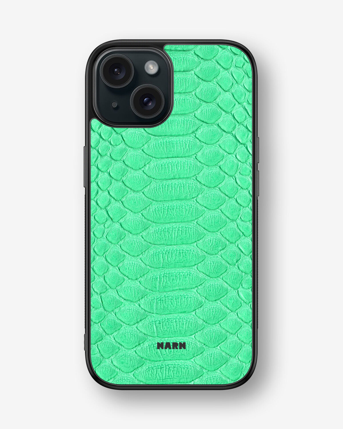 iPhone 15 Hard Case – Turquoise Snake - View 1