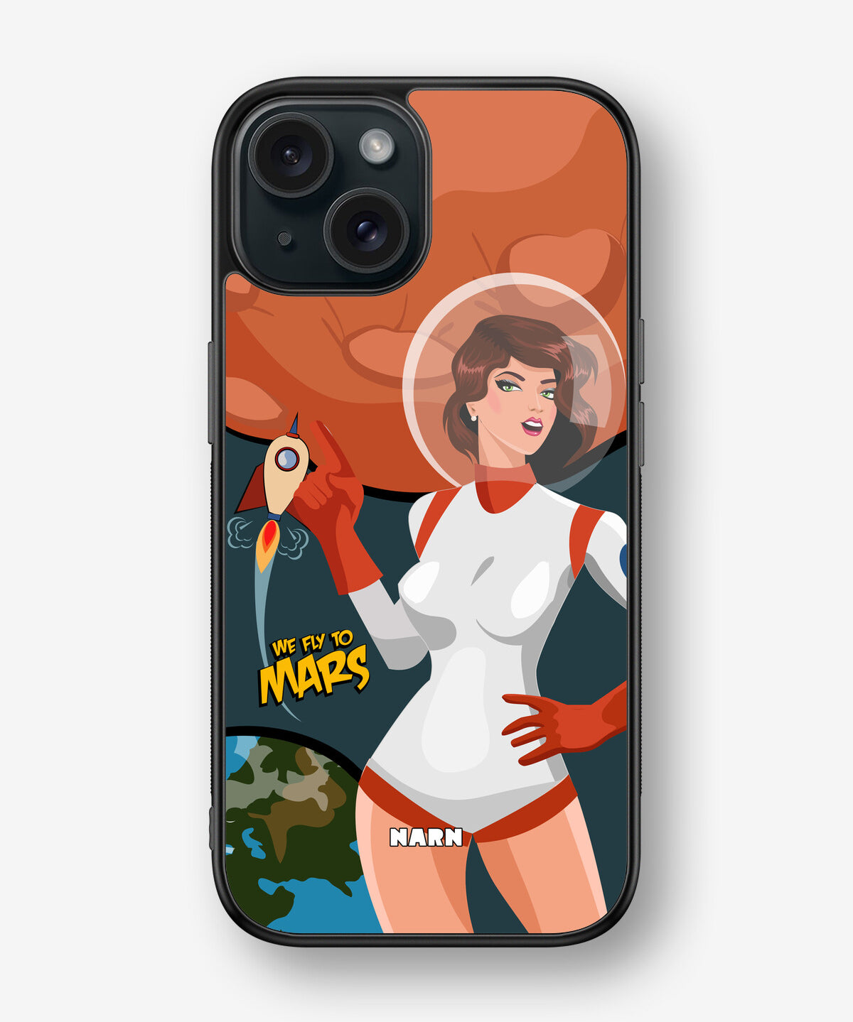 iPhone 15 Hard Case – We Fly To Mars - View 1