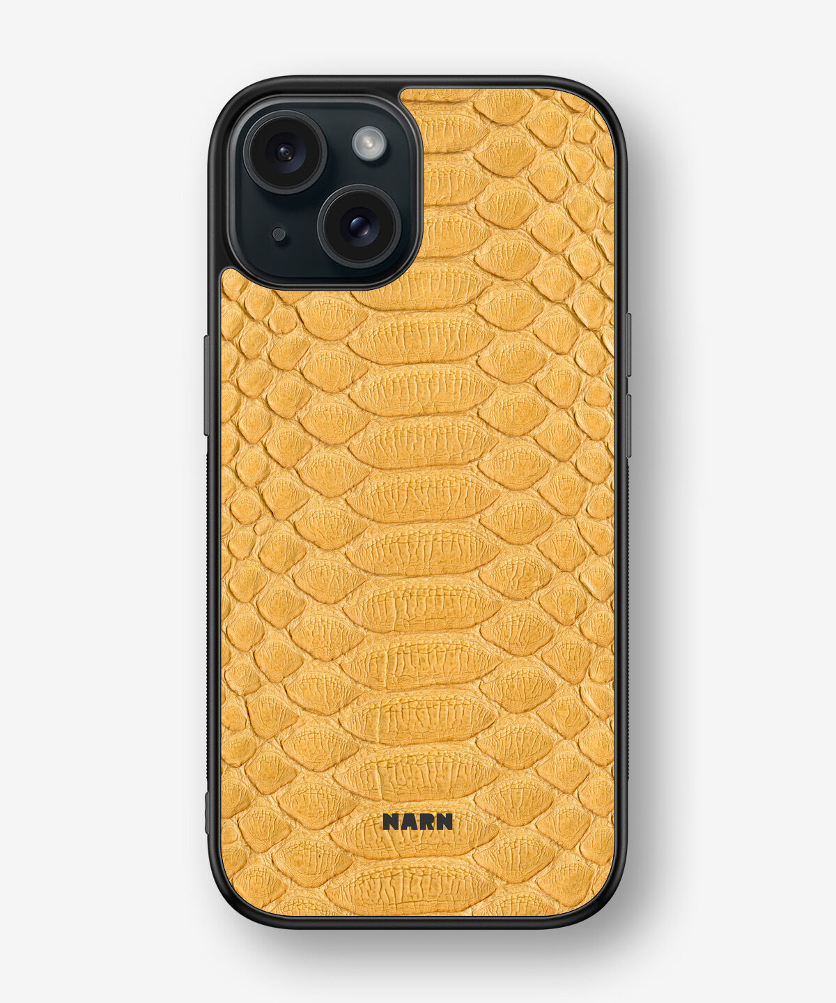 iPhone 15 Hard Case – Yellow Snake - View 1