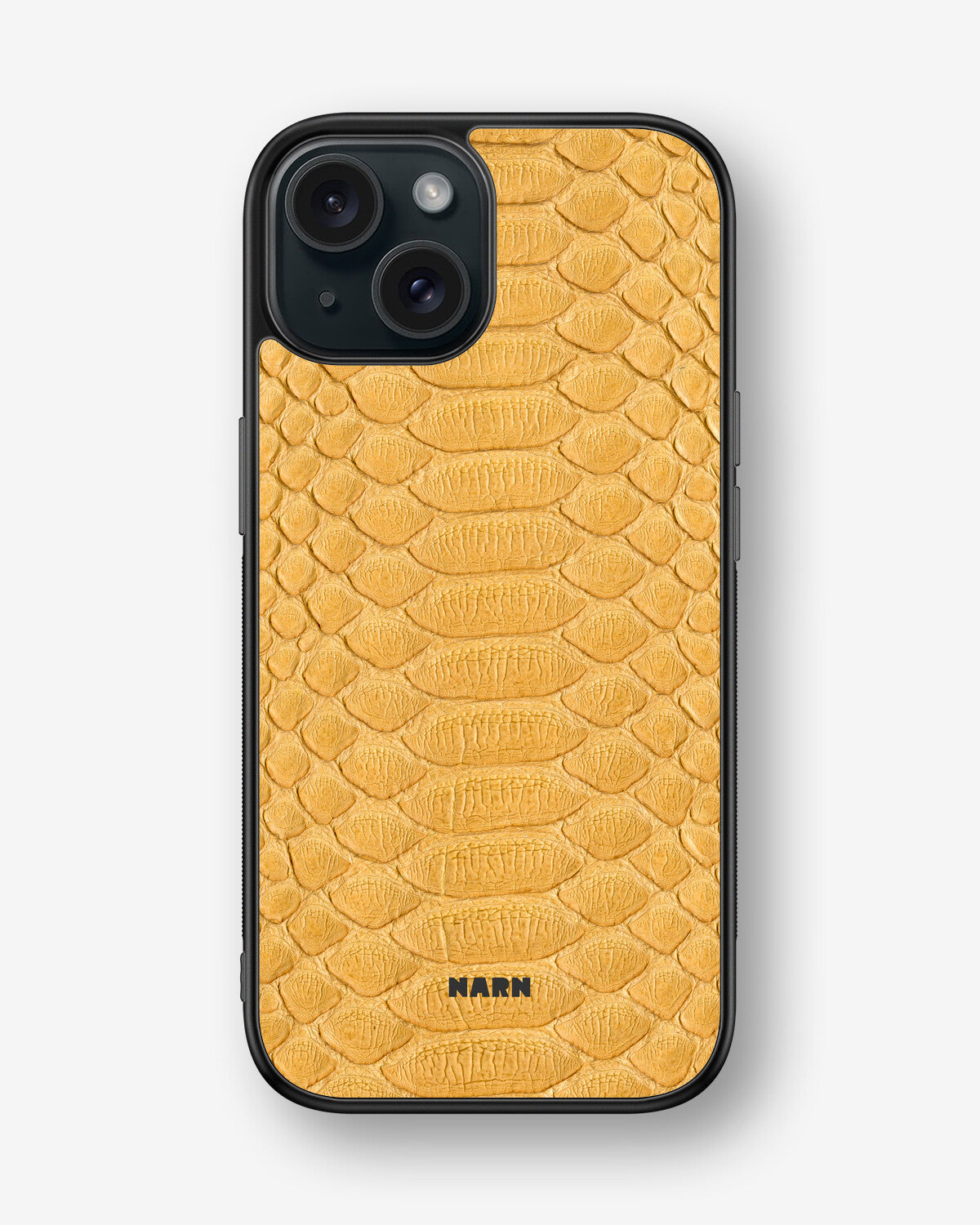 iPhone 15 Hard Case – Yellow Snake - View 1