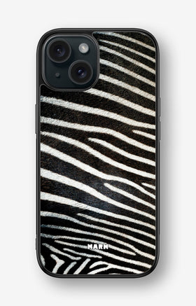 iPhone 15 Hard Case – Zebra Stripe - View 1