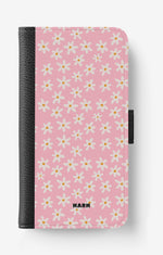 iPhone 15 Wallet Case - Pink Daisy - View 1