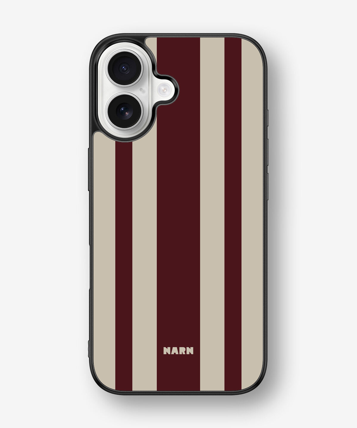 iPhone 16 Hard Case – Bordeaux Stripe - View 1