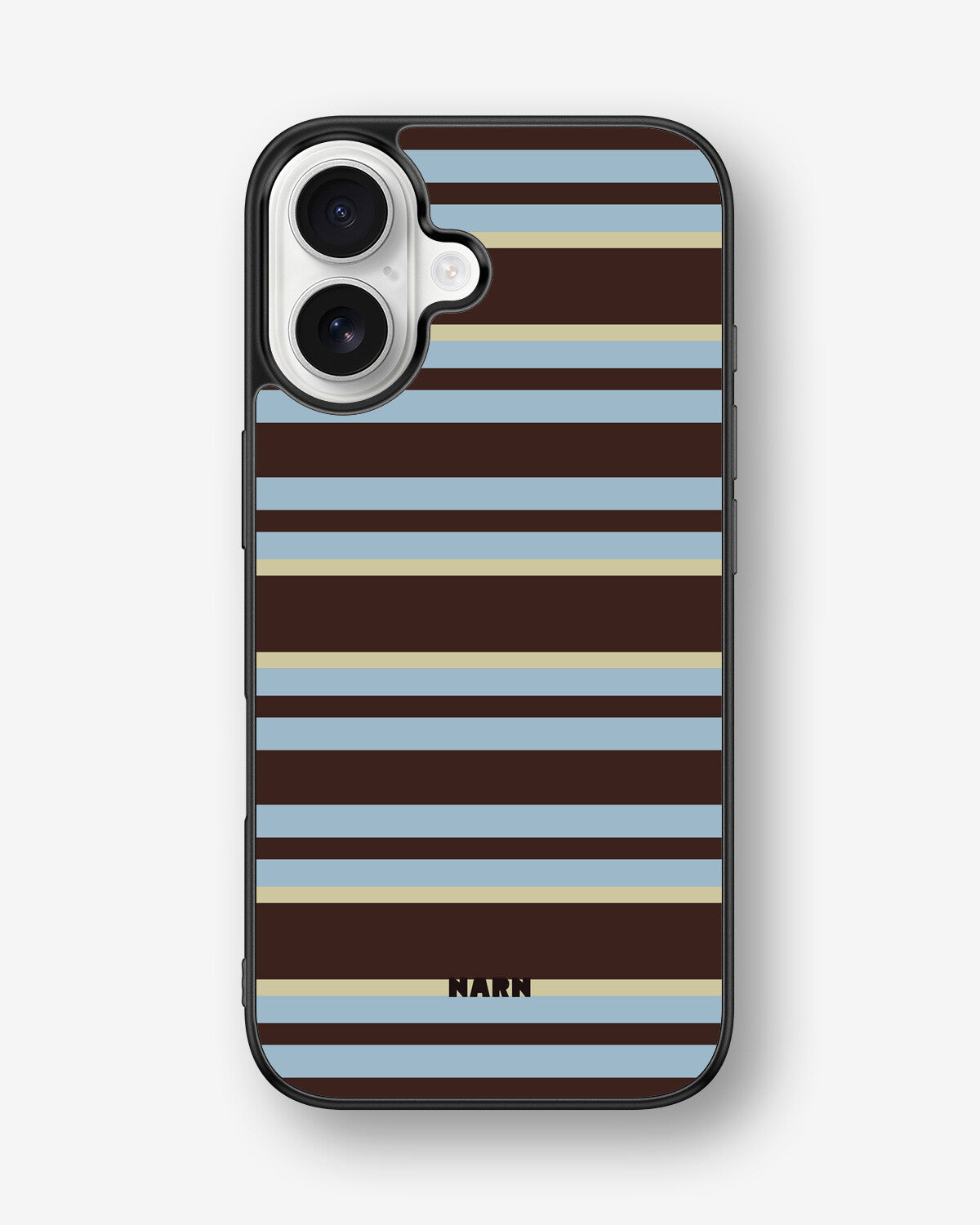 iPhone 16 Hard Case – Latte Lines - View 1