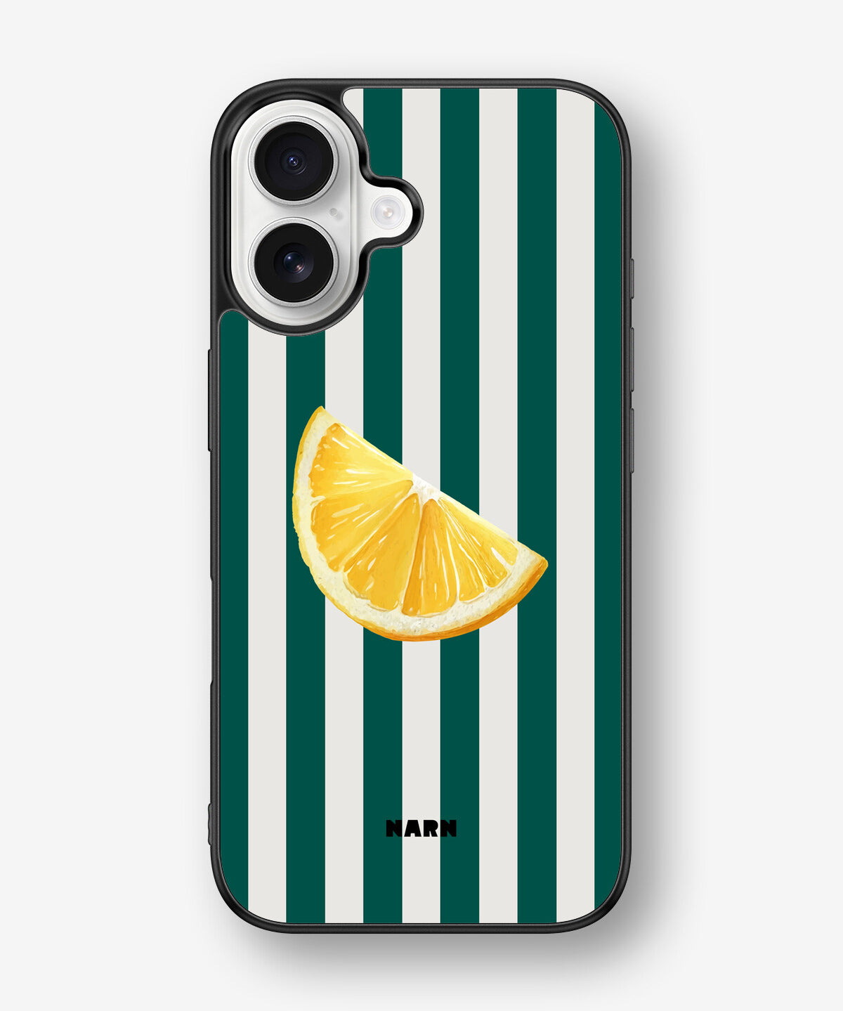 iPhone 16 Hard Case – Lemon Stripes - View 1