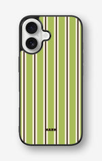iPhone 16 Hard Case – Matcha Lines - View 1