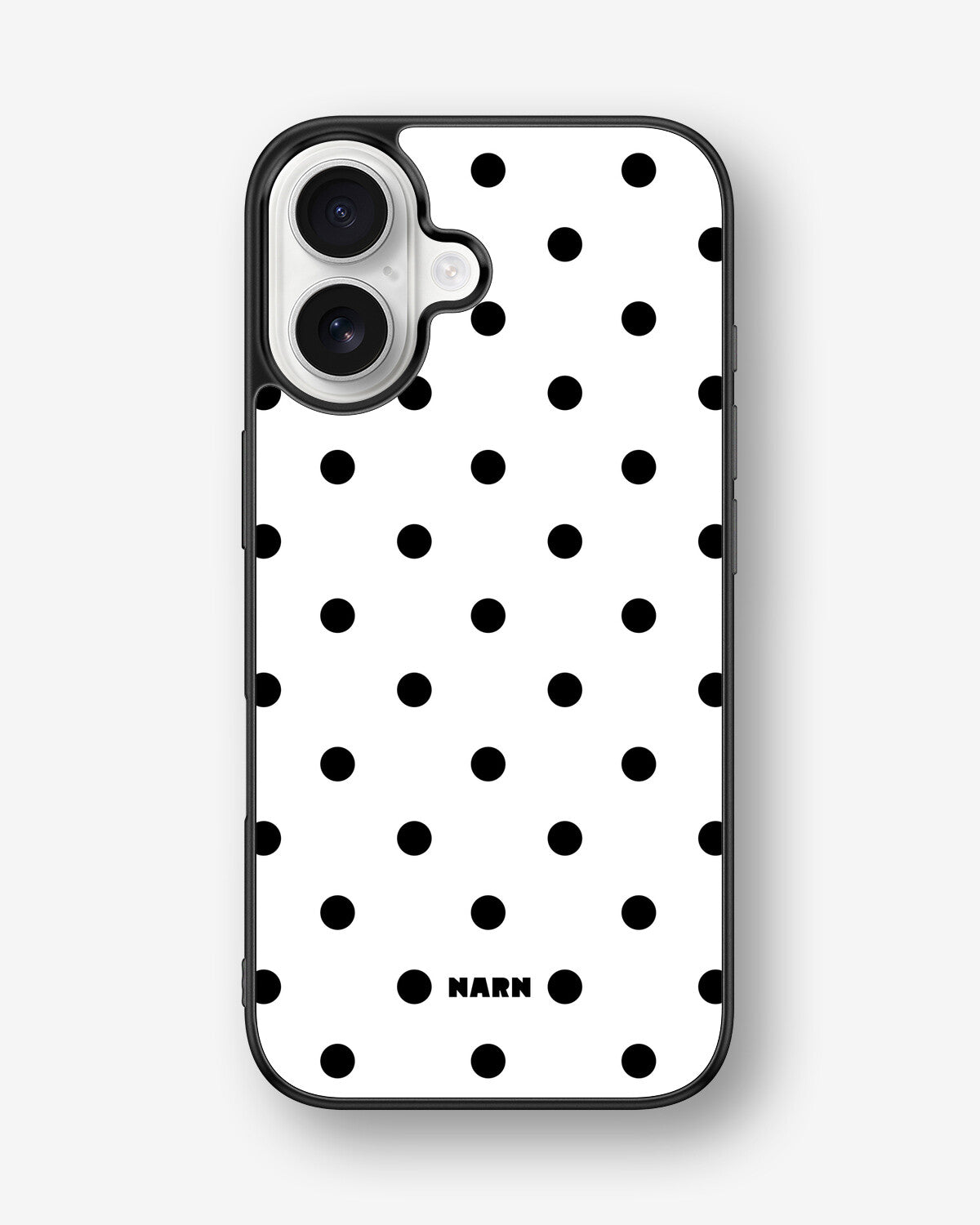iPhone 16 Hard Case – Mono Dots - View 1