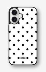 iPhone 16 Hard Case – Mono Dots - View 1