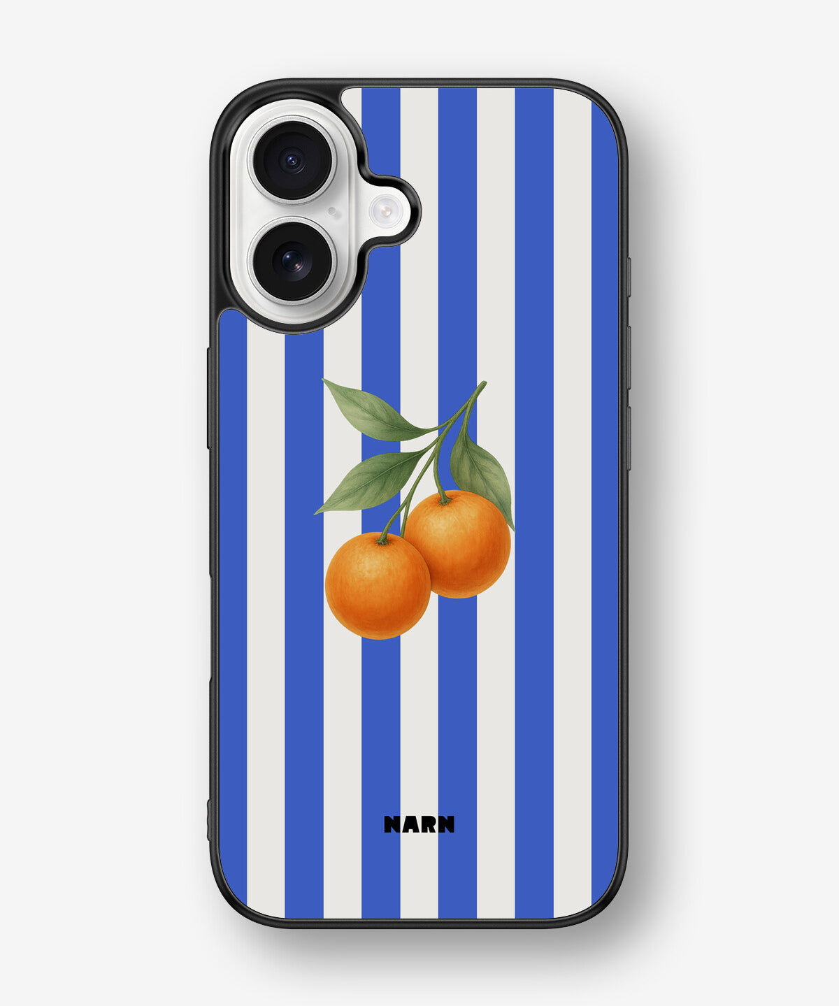 iPhone 16 Hard Case – Orange Stripes - View 1