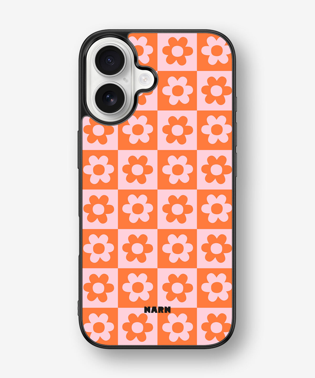 iPhone 16 Hard Case – Peach Petals - View 1