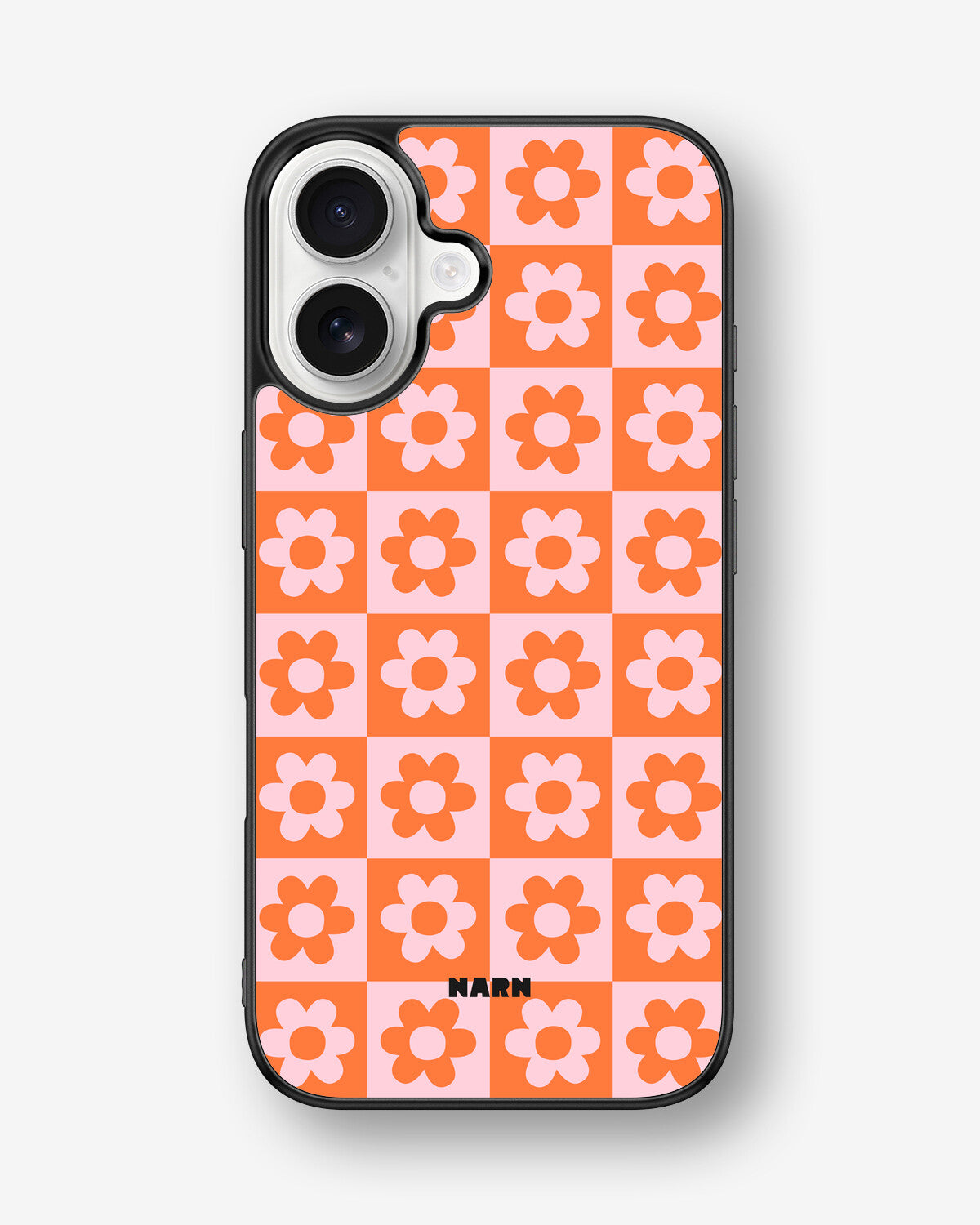 iPhone 16 Hard Case – Peach Petals - View 1