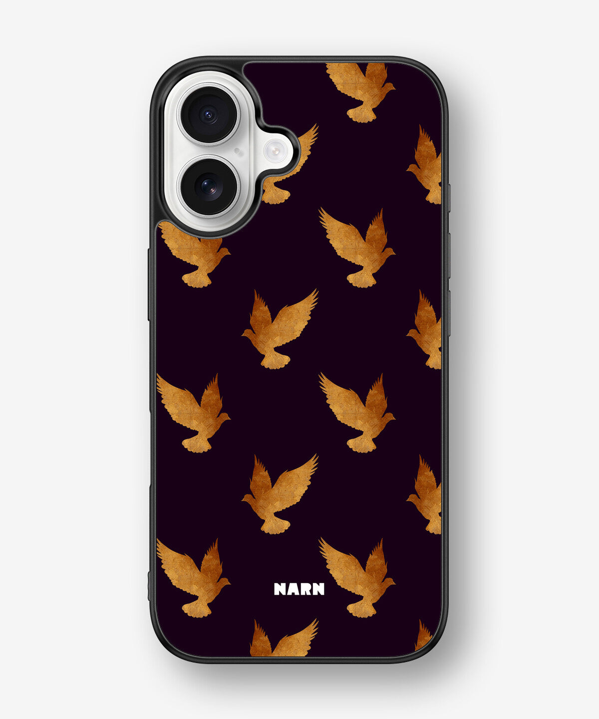 iPhone 16 Hard Case – Royal Doves - View 1