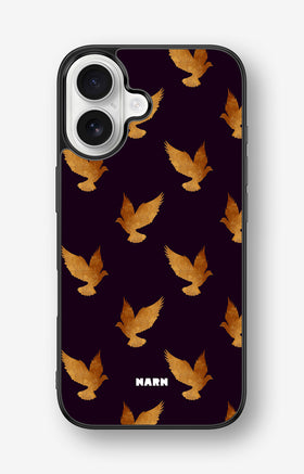 iPhone 16 Hard Case – Royal Doves - View 1