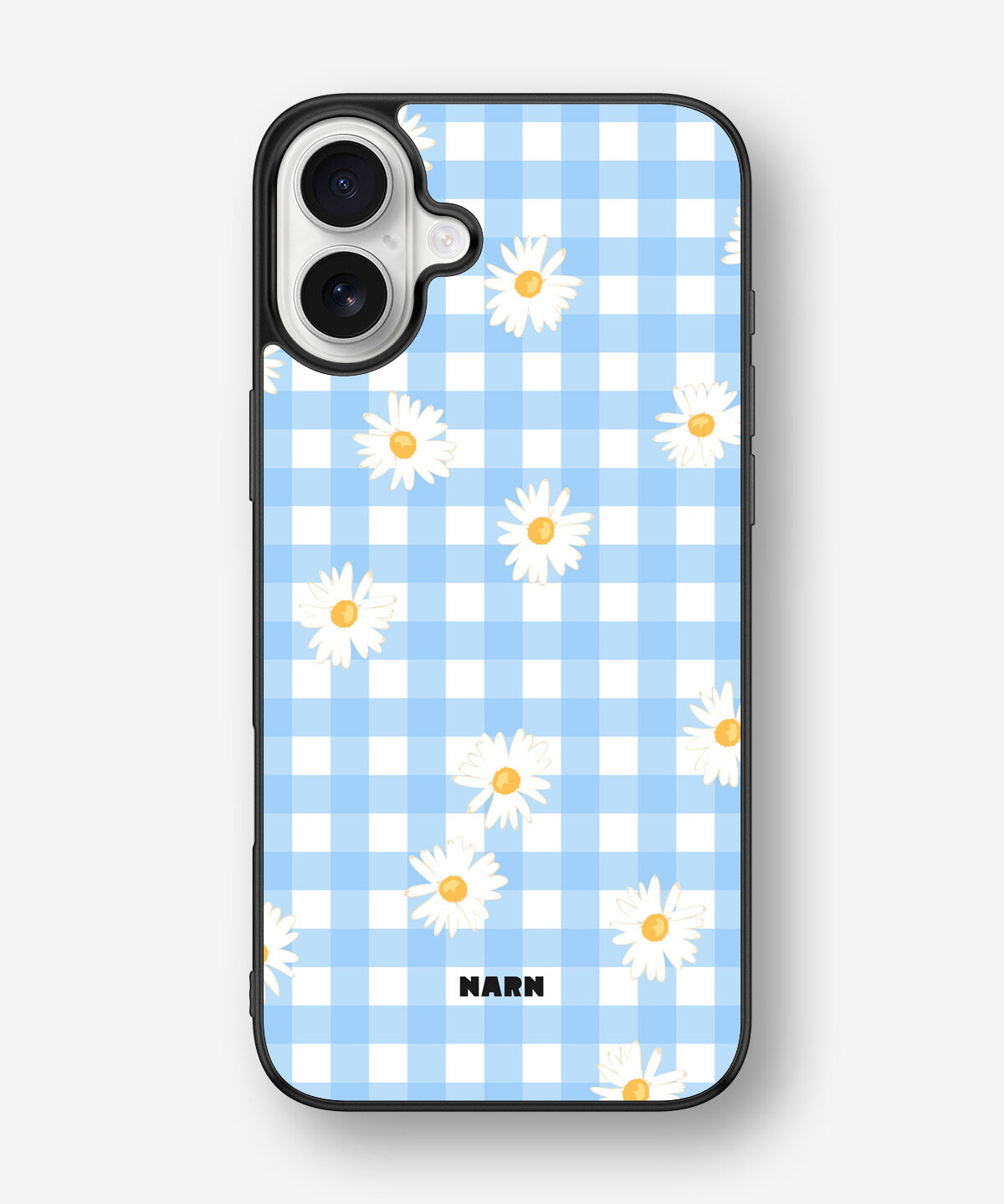 iPhone 16 Plus Hard Case – Blue Daisies - View 1