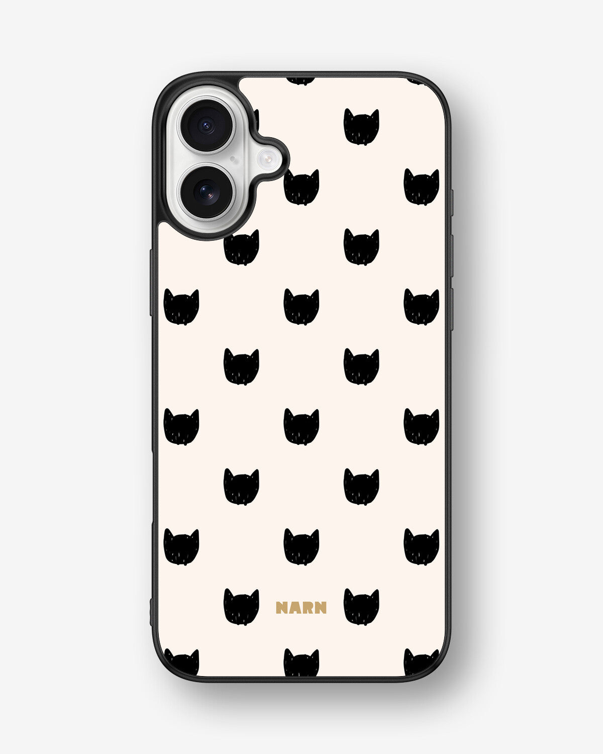 iPhone 16 Plus Hard Case – Kitty Dots - View 1