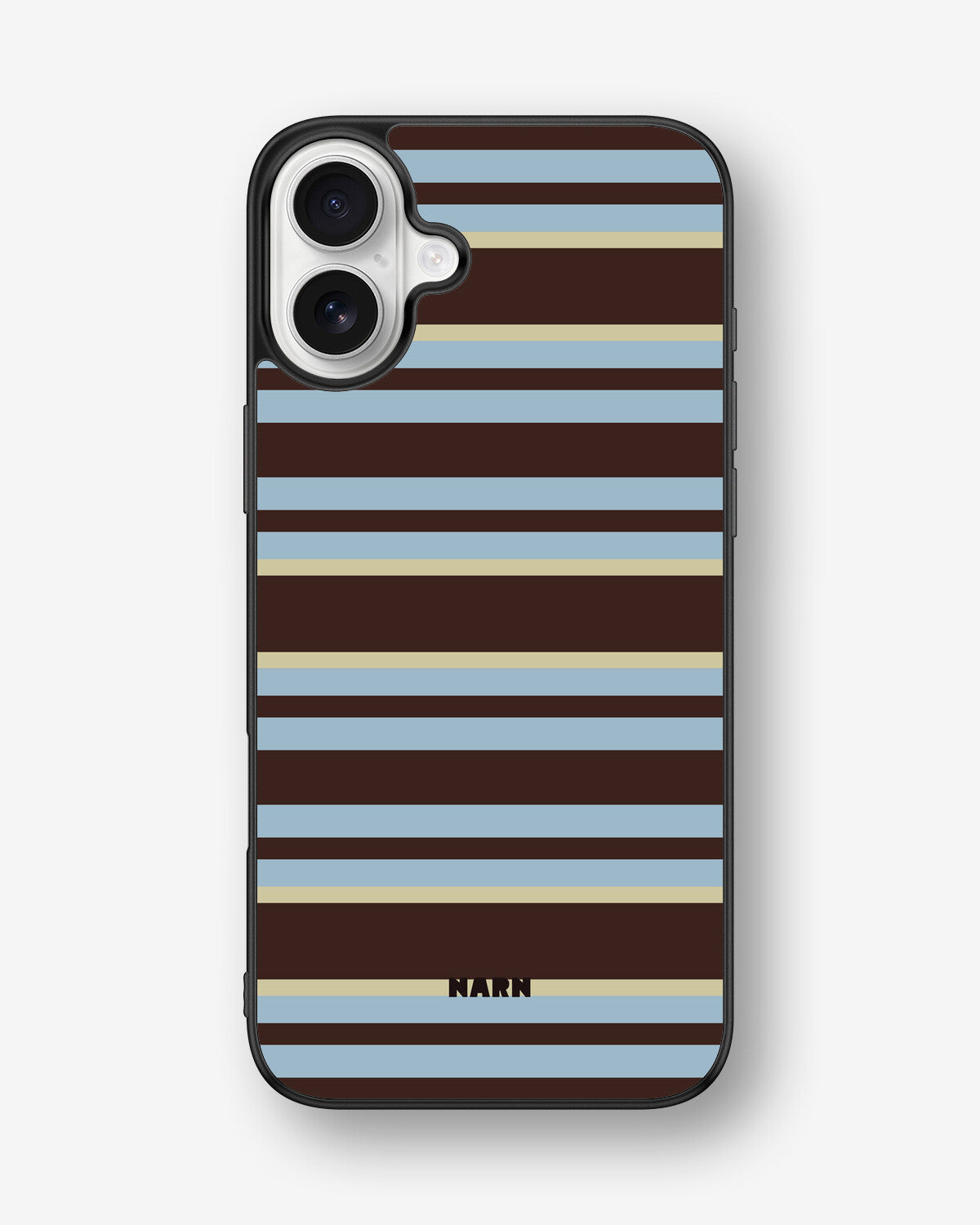 iPhone 16 Plus Hard Case – Latte Lines - View 1
