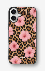 iPhone 16 Plus Hard Case – Leopard Flower - View 1