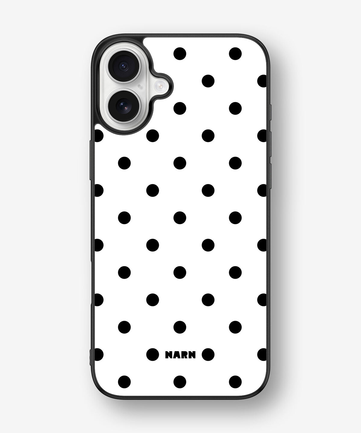 iPhone 16 Plus Hard Case – Mono Dots - View 1
