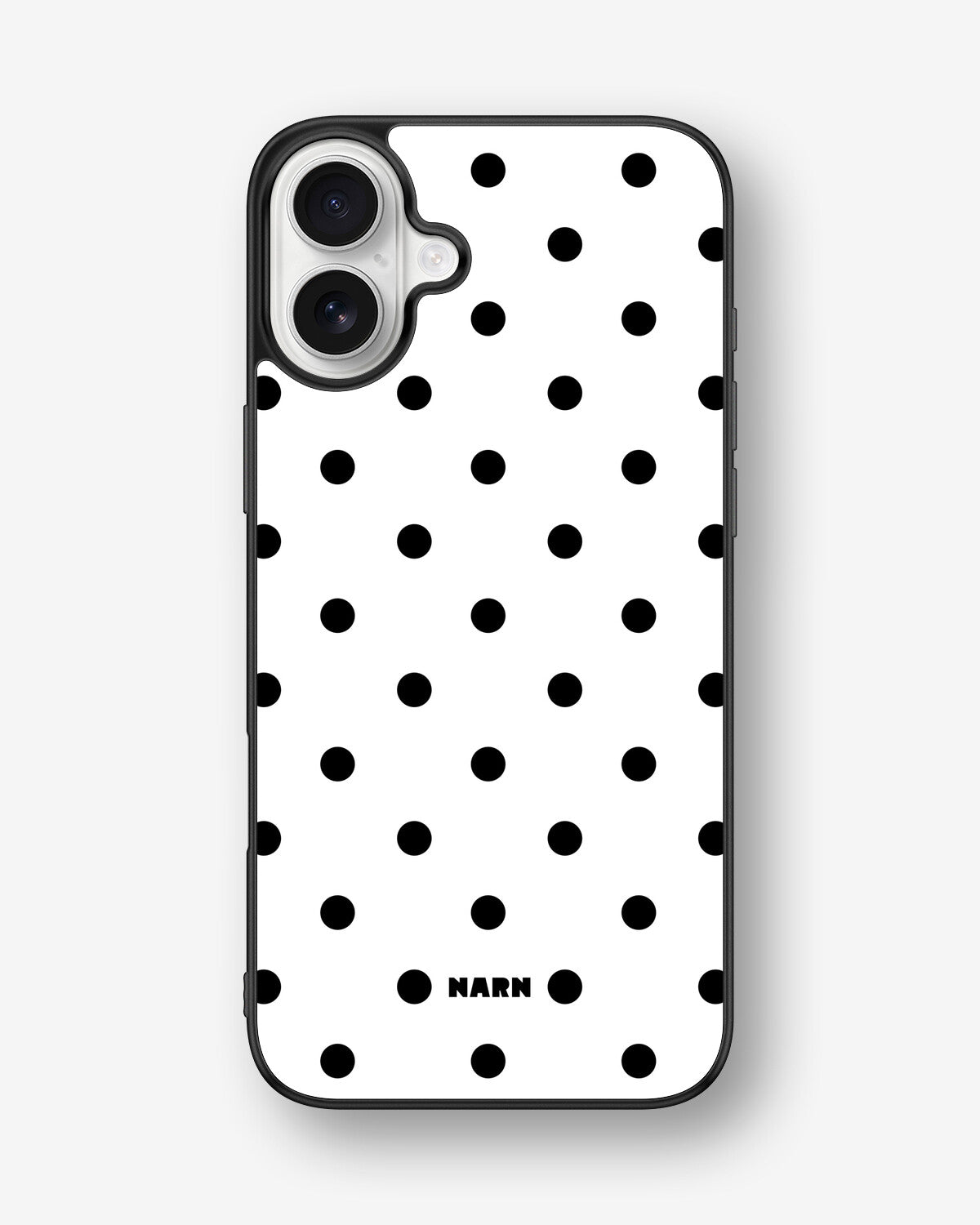 iPhone 16 Plus Hard Case – Mono Dots - View 1