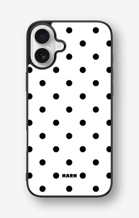 iPhone 16 Plus Hard Case – Mono Dots - View 1