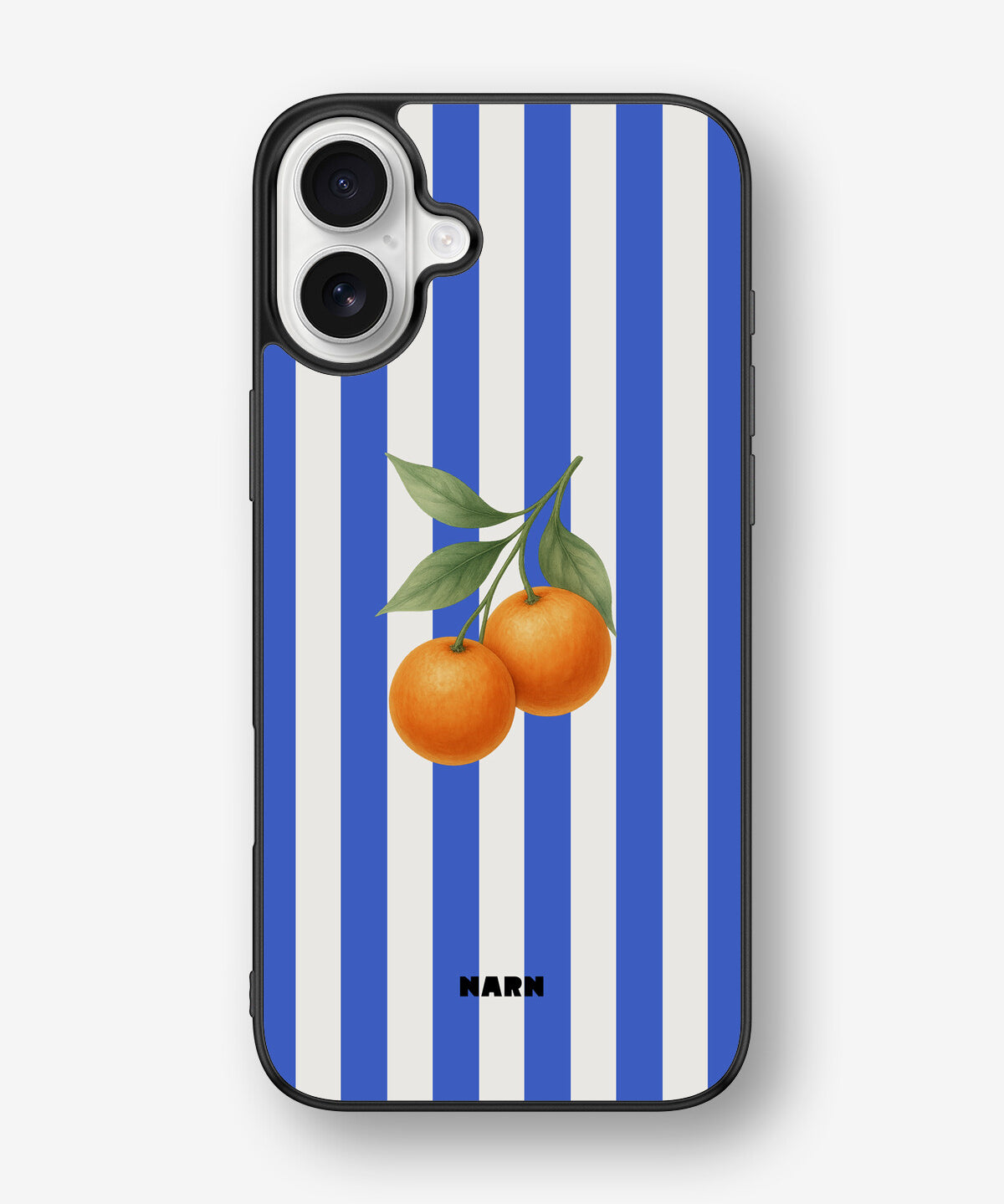 iPhone 16 Plus Hard Case – Orange Stripes - View 1