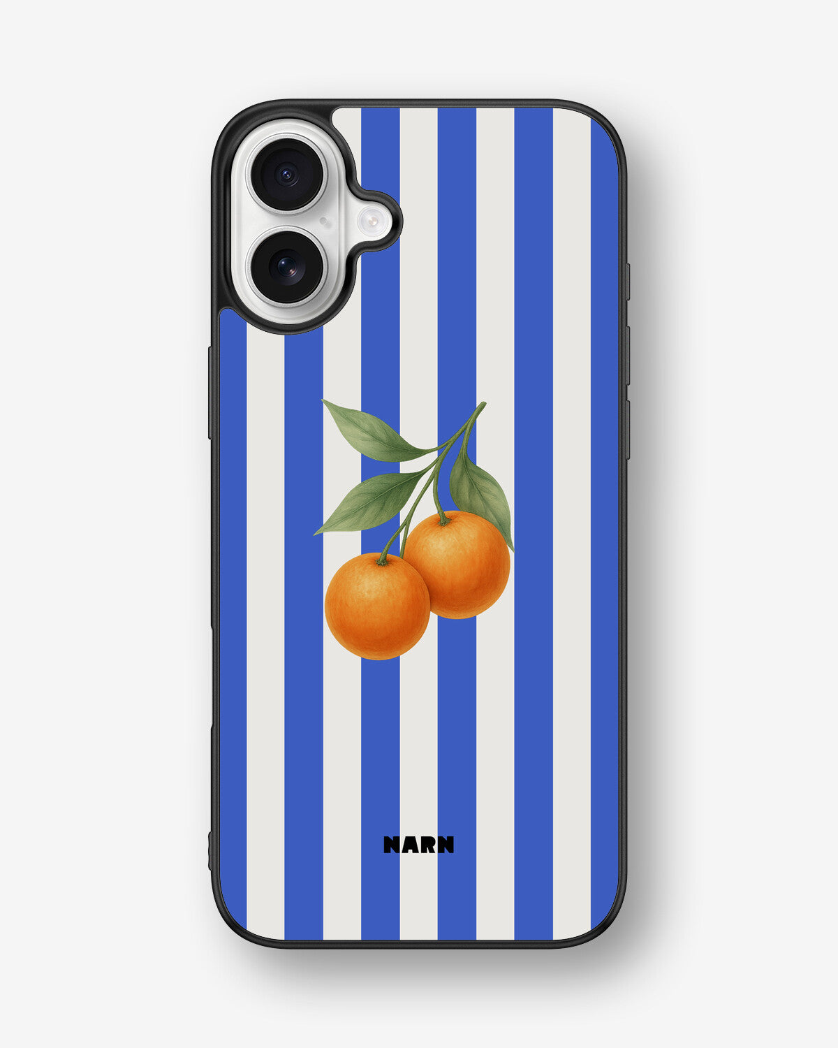 iPhone 16 Plus Hard Case – Orange Stripes - View 1