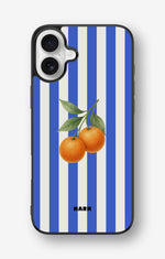 iPhone 16 Plus Hard Case – Orange Stripes - View 1