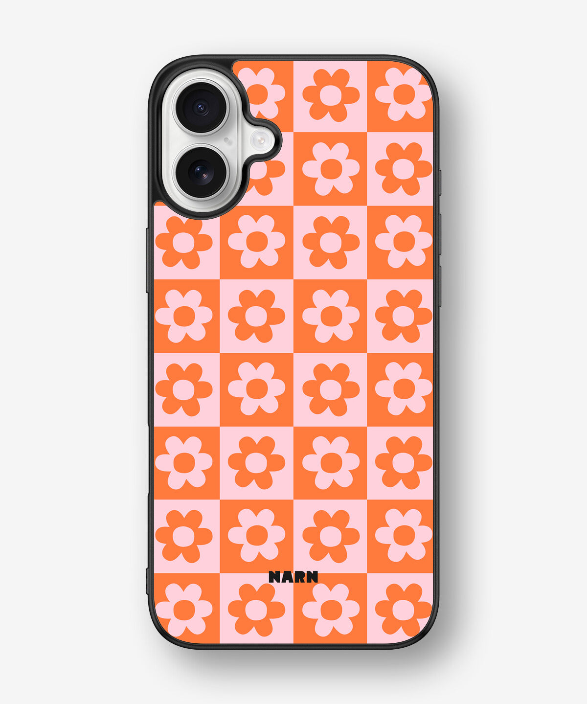 iPhone 16 Plus Hard Case – Peach Petals - View 1