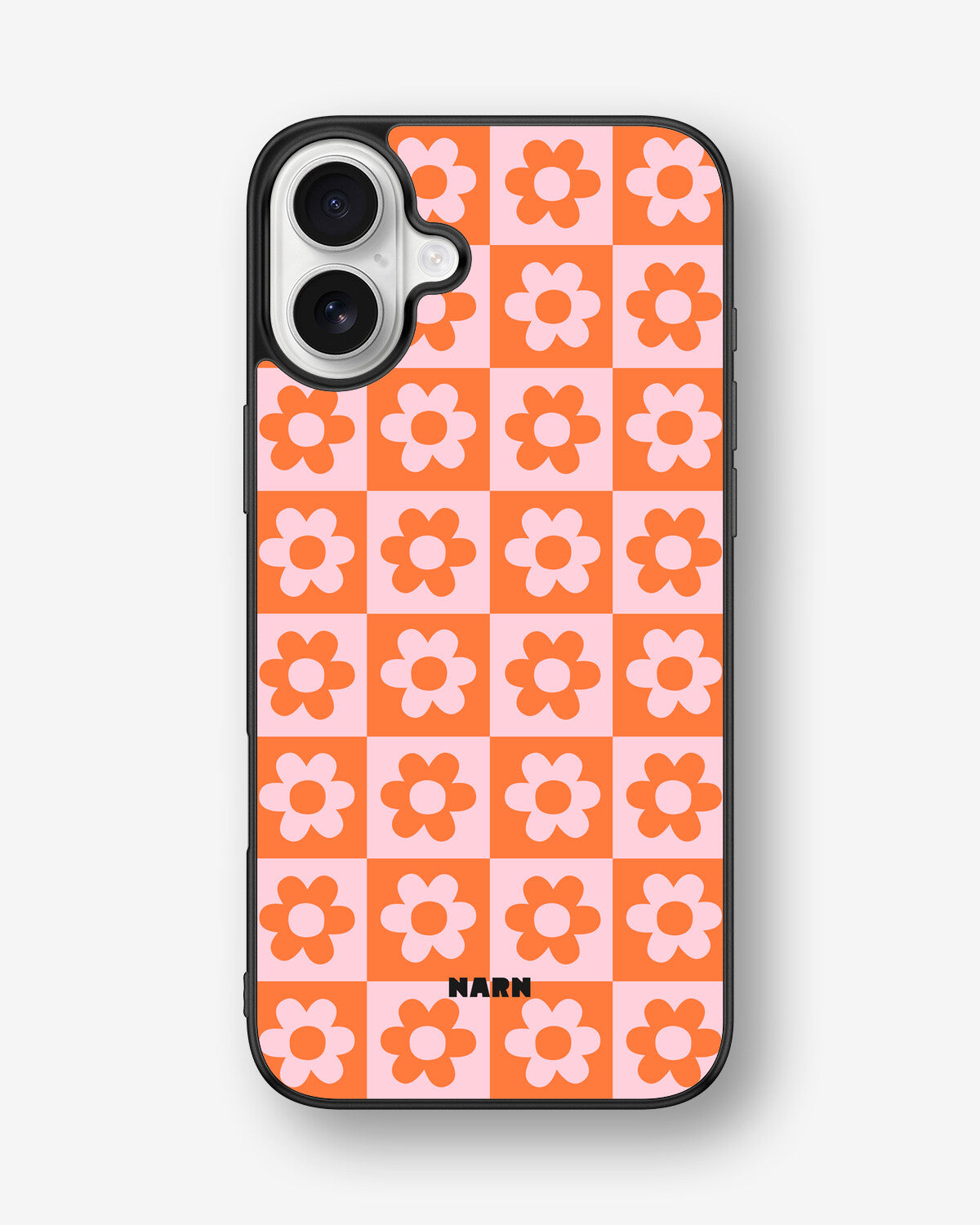 iPhone 16 Plus Hard Case – Peach Petals - View 1
