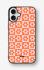 iPhone 16 Plus Hard Case – Peach Petals - View 1