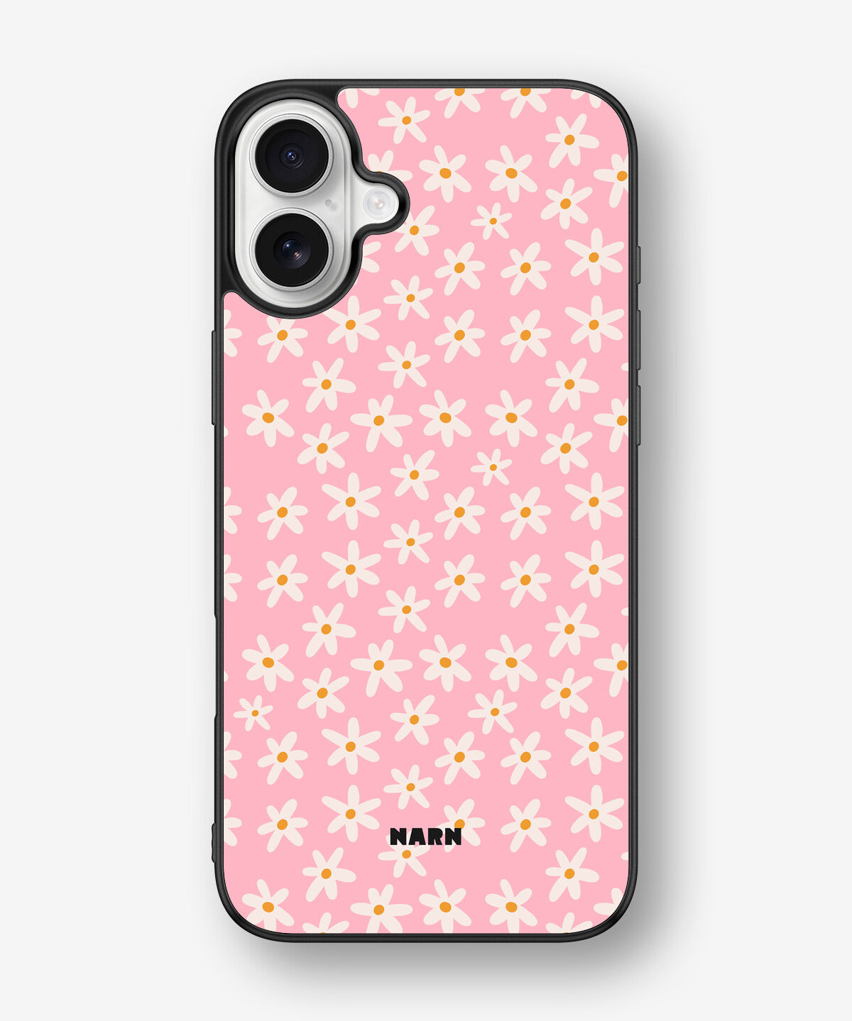 iPhone 16 Plus Hard Case – Pink Daisy - View 1
