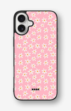 iPhone 16 Plus Hard Case – Pink Daisy - View 1