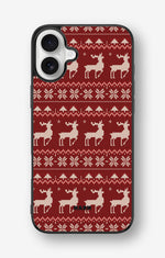 iPhone 16 Plus Hard Case – Reindeer Knit - View 1