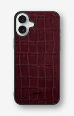 iPhone 16 Plus Hard Case – Rouge Croc - View 1