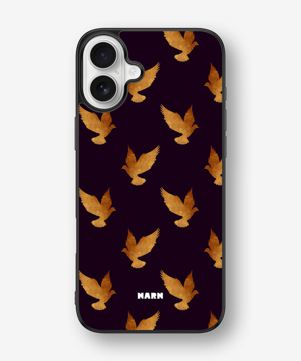 iPhone 16 Plus Hard Case – Royal Doves - View 1