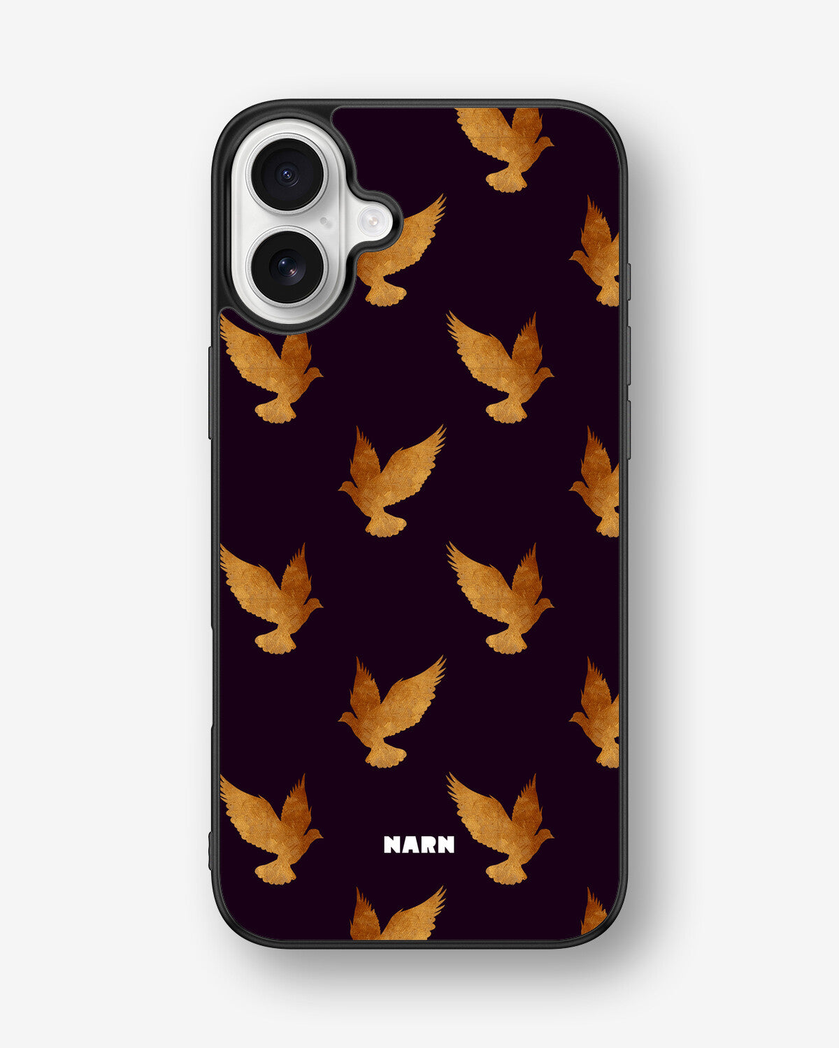 iPhone 16 Plus Hard Case – Royal Doves - View 1