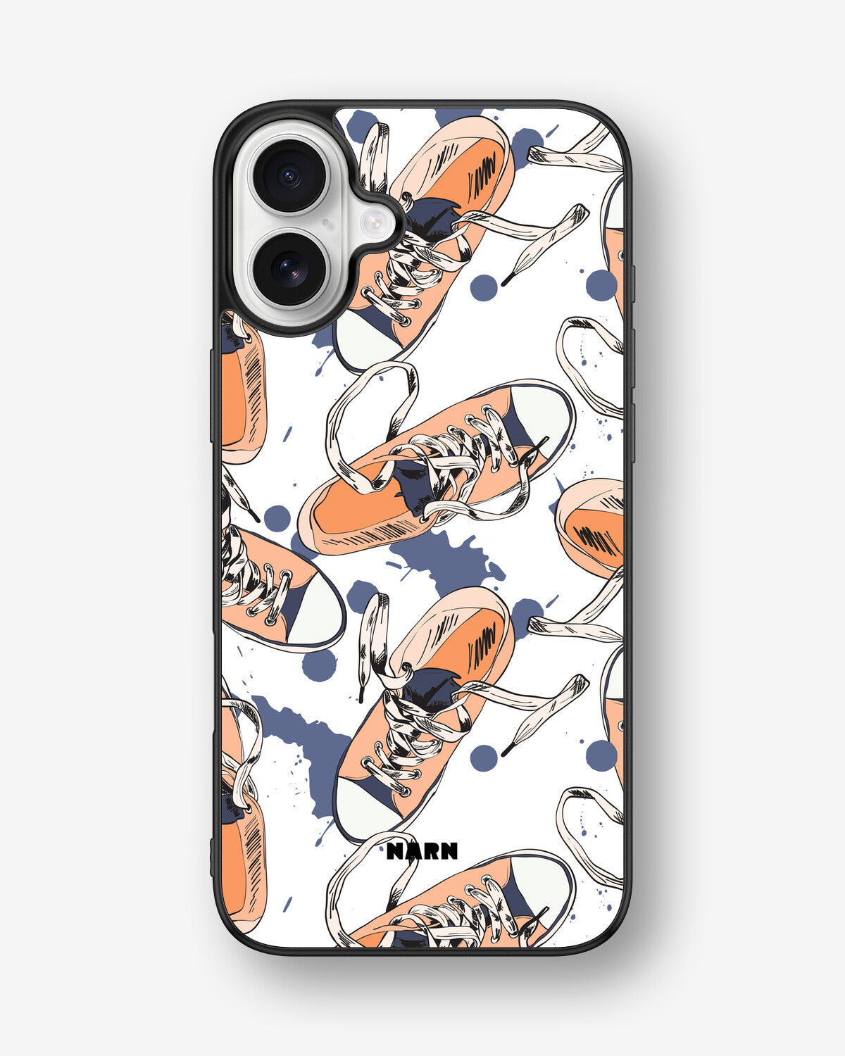 iPhone 16 Plus Hard Case – Apricot Sneakers - View 1
