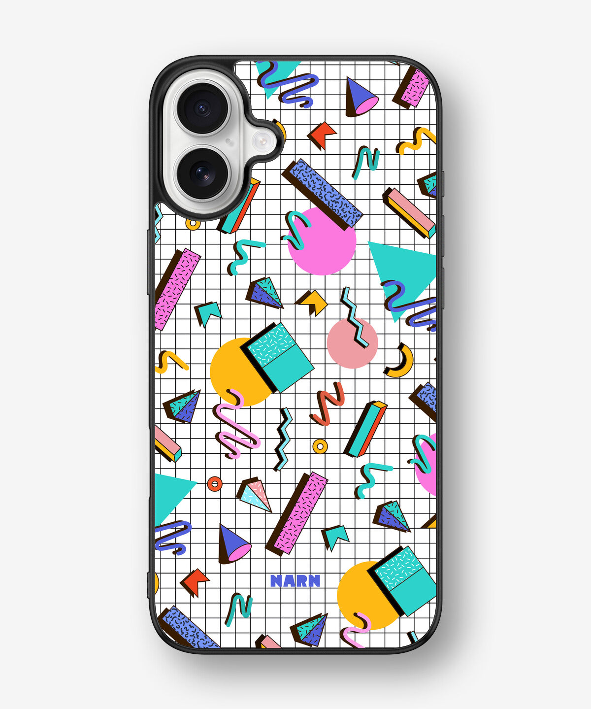 iPhone 16 Plus Hard Case – 80s Memphis - View 1