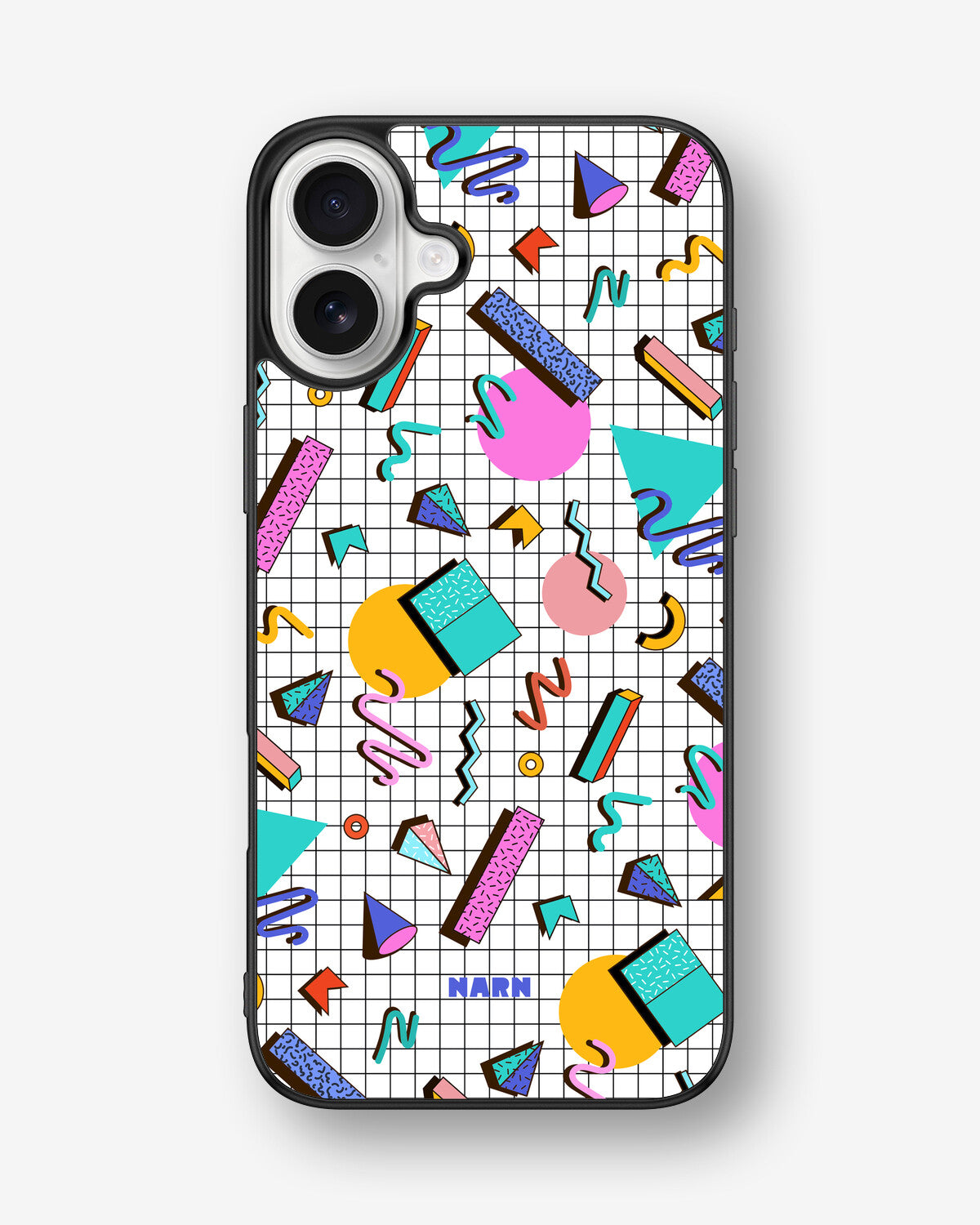 iPhone 16 Plus Hard Case – 80s Memphis - View 1