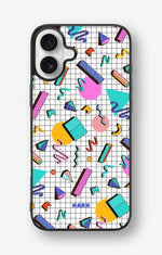 iPhone 16 Plus Hard Case – 80s Memphis - View 1