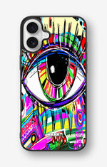 iPhone 16 Plus Hard Case – Abstract Eye - View 1
