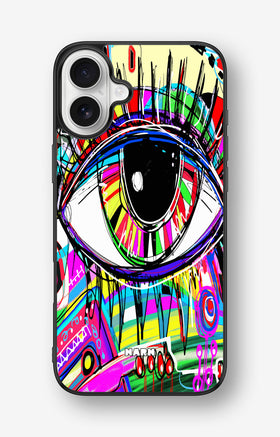 iPhone 16 Plus Hard Case – Abstract Eye - View 1