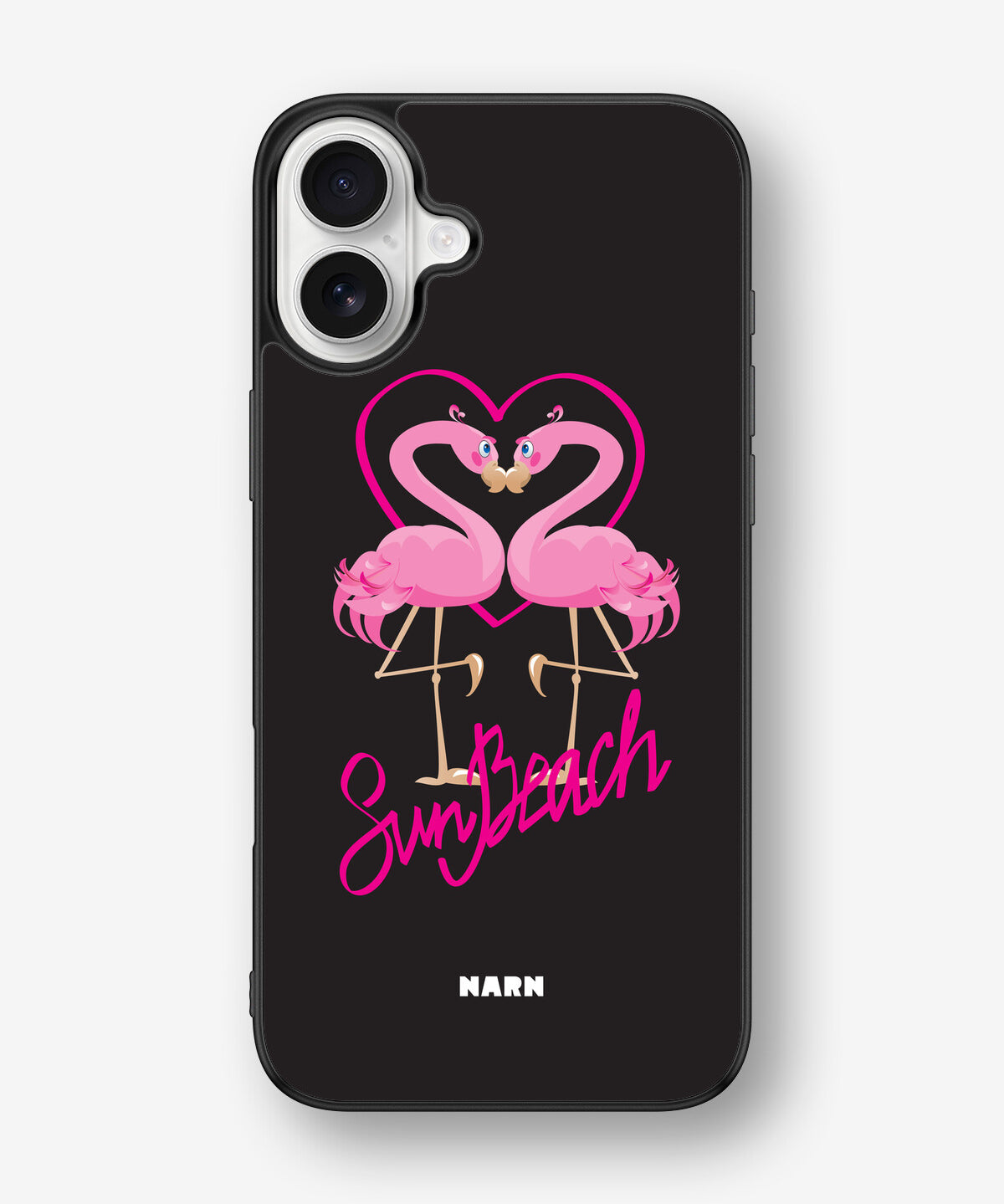 iPhone 16 Plus Hard Case – Beach Flamingo - View 1