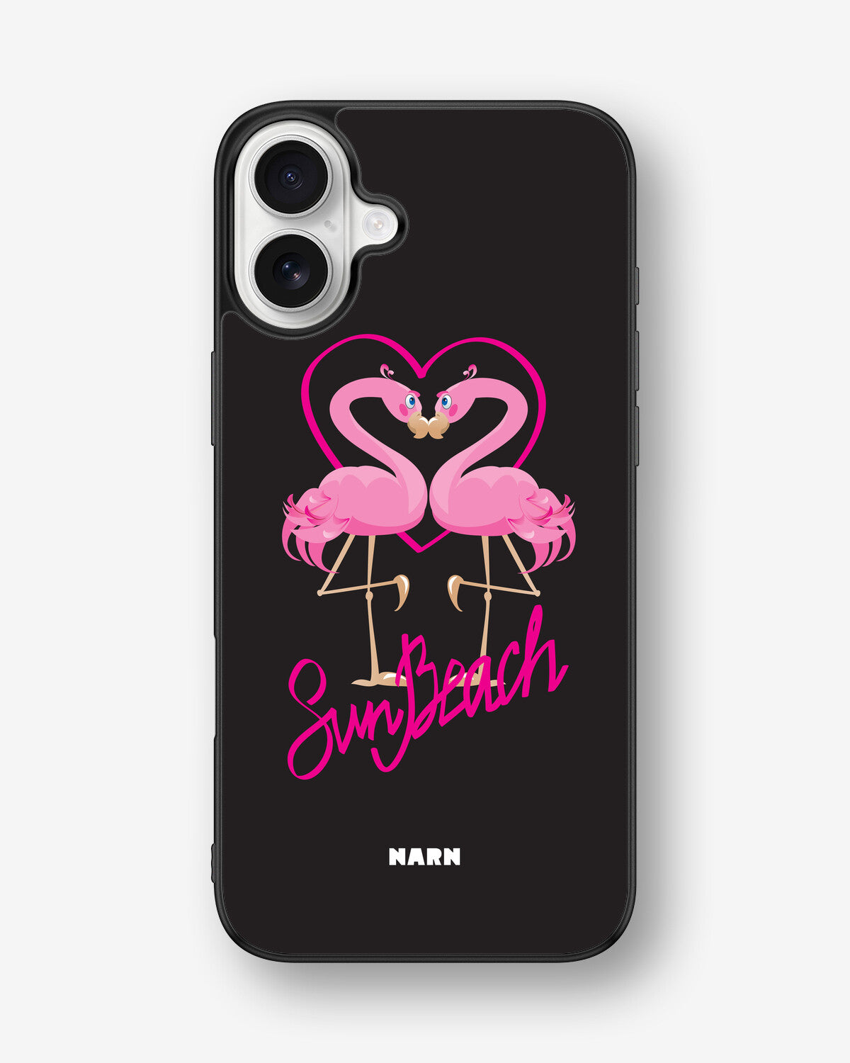 iPhone 16 Plus Hard Case – Beach Flamingo - View 1