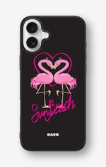 iPhone 16 Plus Hard Case – Beach Flamingo - View 1