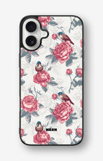 iPhone 16 Plus Hard Case – Birds Among Roses - View 1