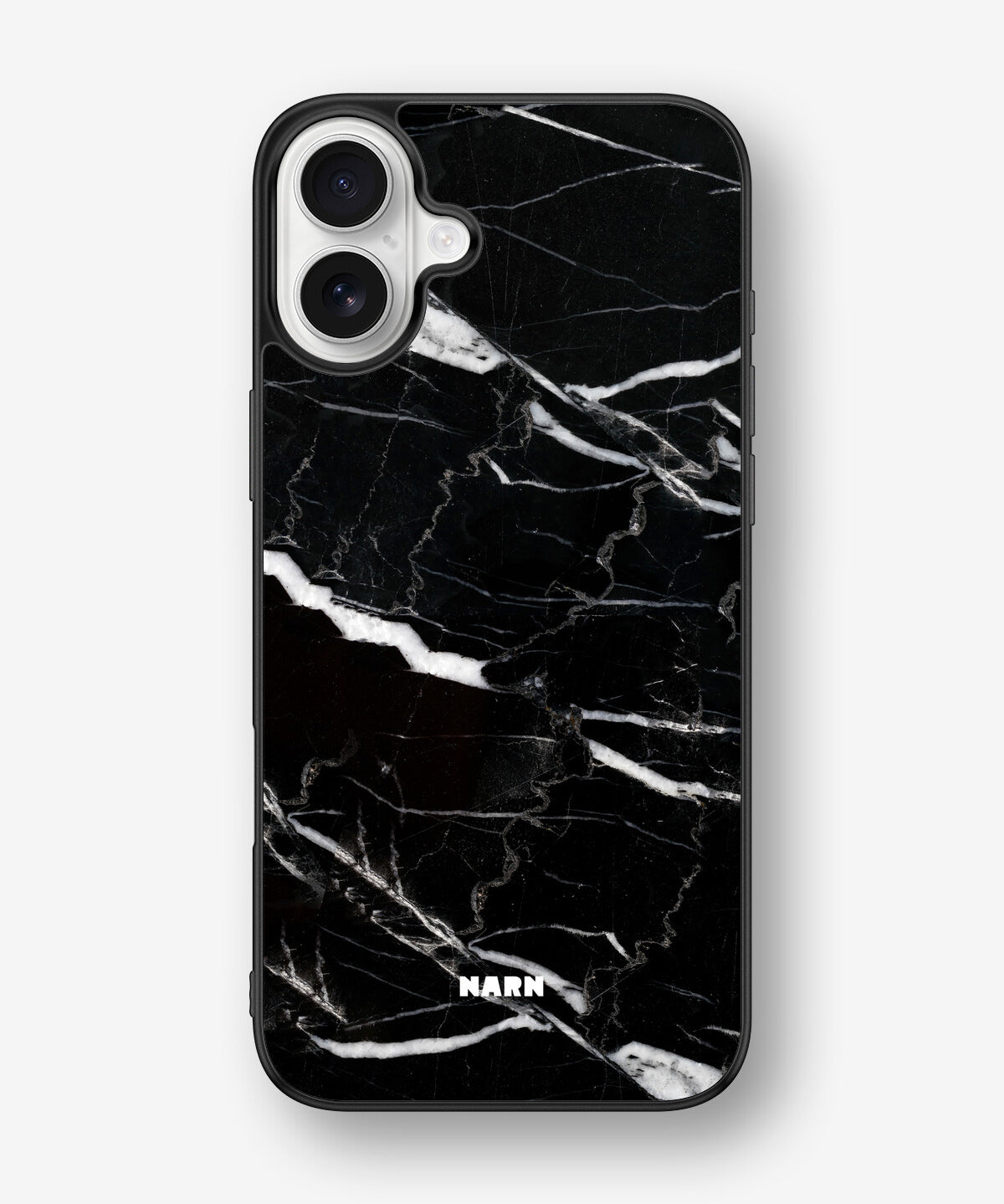 iPhone 16 Plus Hard Case – Black Marble - View 1