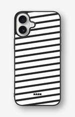 iPhone 16 Plus Hard Case – Black Stripes - View 1