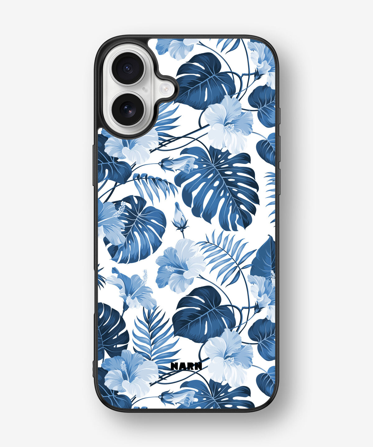 iPhone 16 Plus Hard Case – Blue Tropics - View 1