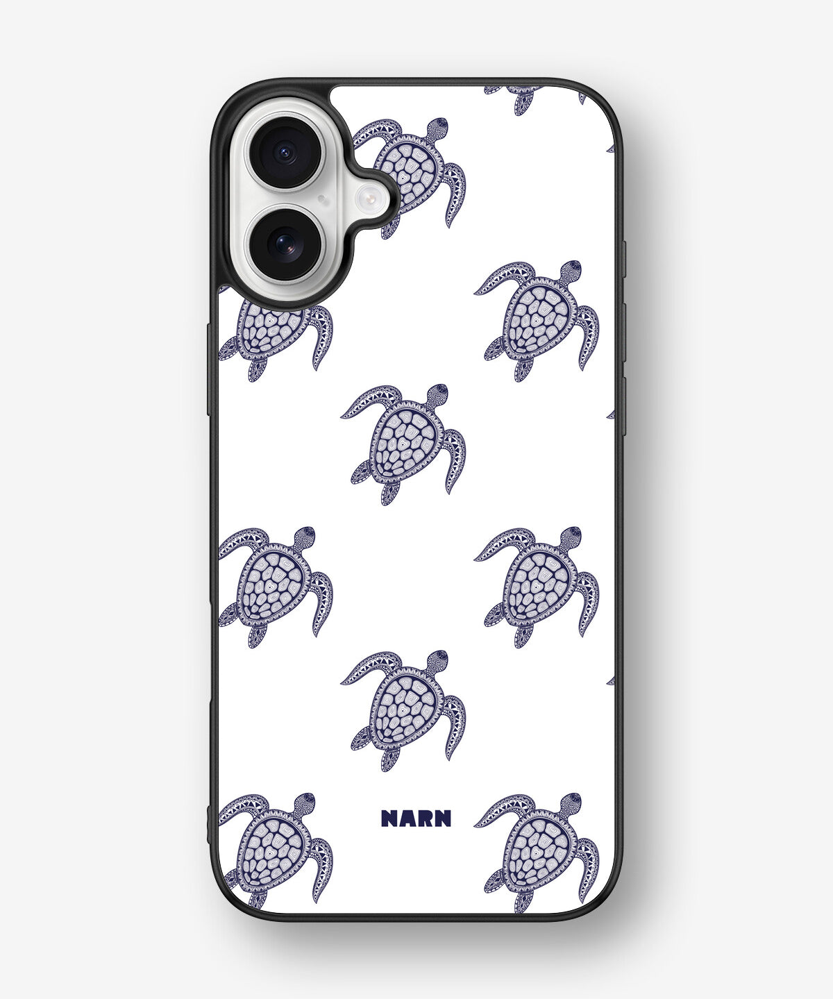 iPhone 16 Plus Hard Case – Blue Turtles - View 1